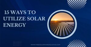 ways to use solar energy
