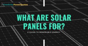 what are solar panels for
